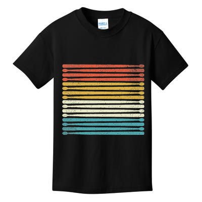 Colorful Drumsticks Drummer Band Percussionist Kids T-Shirt