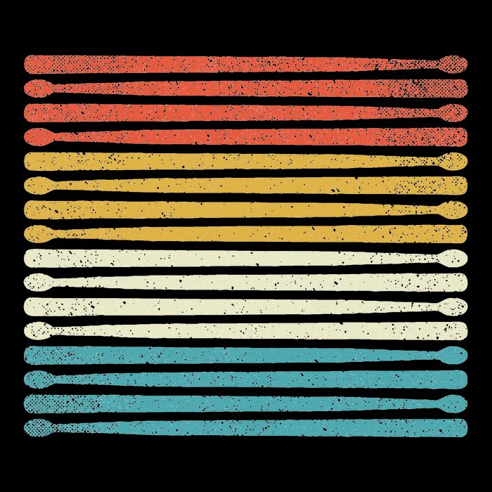Colorful Drumsticks Drummer Band Percussionist Kids T-Shirt