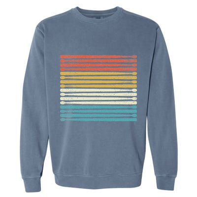 Colorful Drumsticks Drummer Band Percussionist Garment-Dyed Sweatshirt