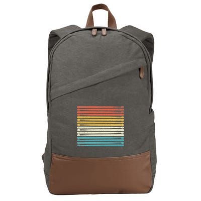 Colorful Drumsticks Drummer Band Percussionist Cotton Canvas Backpack
