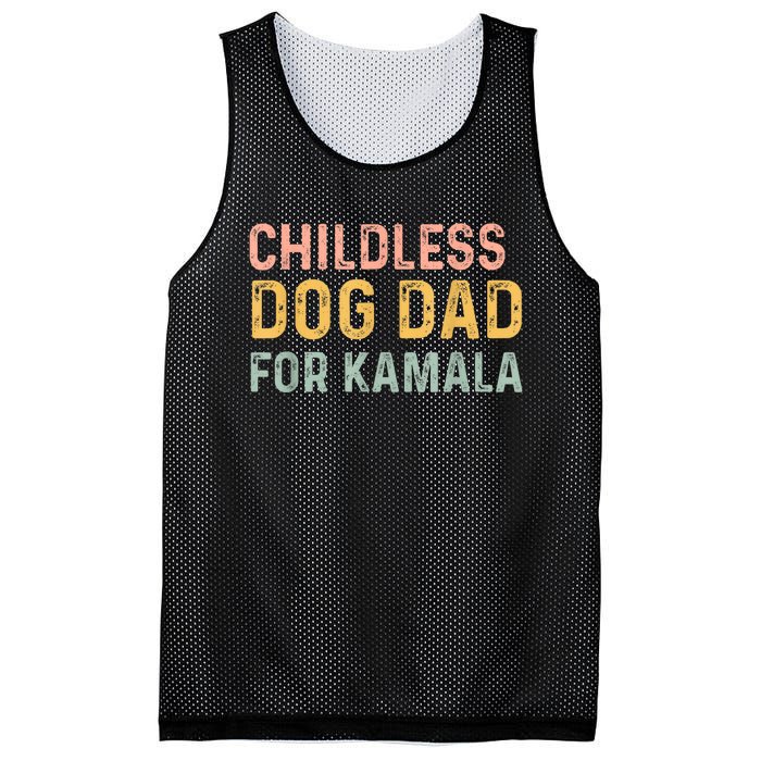 Childless Dog Dad For Kamala Harris 2024 Mesh Reversible Basketball Jersey Tank