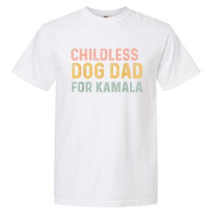 Childless Dog Dad For Kamala Harris 2024 Garment-Dyed Heavyweight T-Shirt