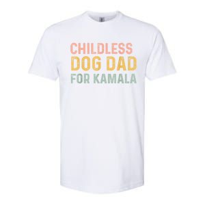 Childless Dog Dad For Kamala Harris 2024 Softstyle CVC T-Shirt