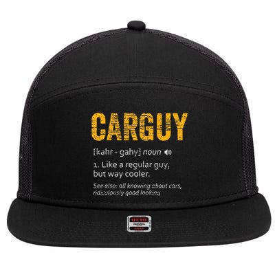 Carguy Dictionary Definition 7 Panel Mesh Trucker Snapback Hat