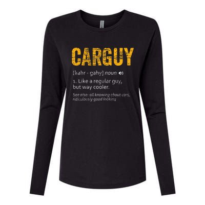 Carguy Dictionary Definition Womens Cotton Relaxed Long Sleeve T-Shirt