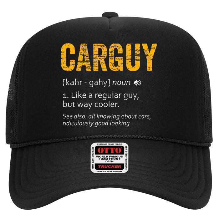 Carguy Dictionary Definition High Crown Mesh Back Trucker Hat