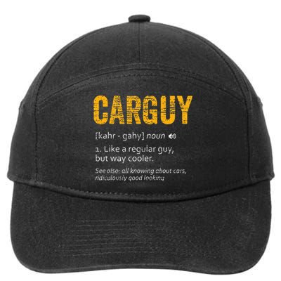 Carguy Dictionary Definition 7-Panel Snapback Hat