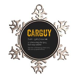 Carguy Dictionary Definition Metallic Star Ornament