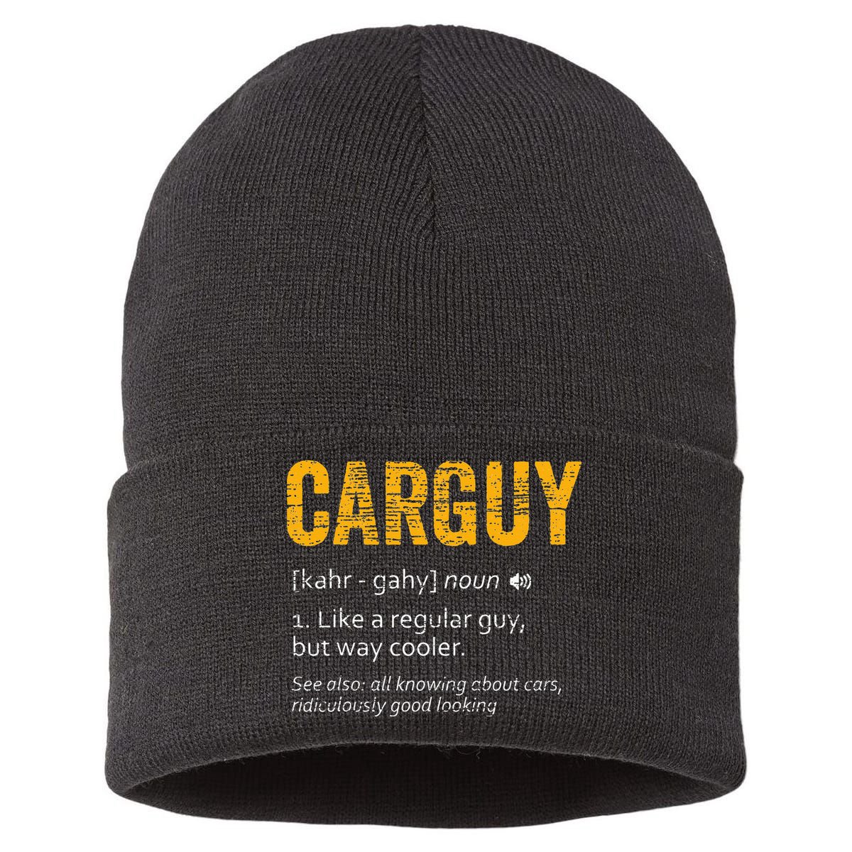 Carguy Dictionary Definition Sustainable Knit Beanie