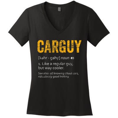 Carguy Dictionary Definition Women's V-Neck T-Shirt