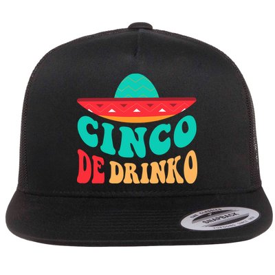 Cinco De Drinko Cinco De Mayo Mexican Fiesta 5 De Mayo Flatbill Hat