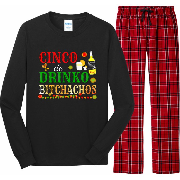 Cinco De Drinko Bitchachos Women Drinking Long Sleeve Pajama Set