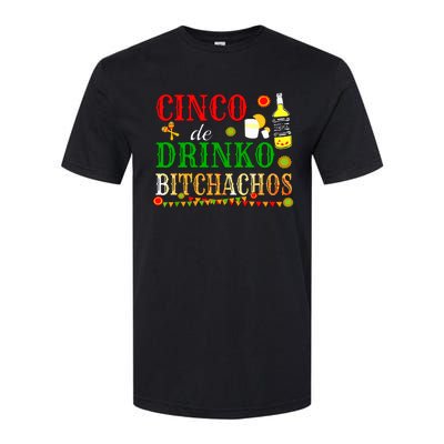 Cinco De Drinko Bitchachos Women Drinking Softstyle CVC T-Shirt