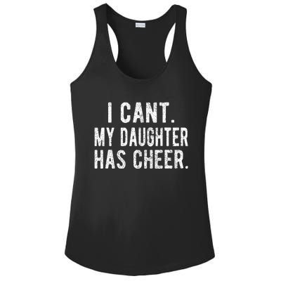 Cheer Dad Daughter Cheerleading FatherS Day Cheerleader Ladies PosiCharge Competitor Racerback Tank