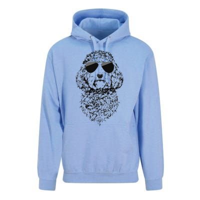 Cockapoo Doodle Dog with Sunglasses Unisex Surf Hoodie