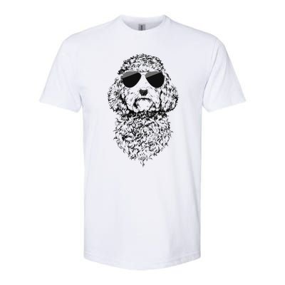 Cockapoo Doodle Dog with Sunglasses Softstyle CVC T-Shirt