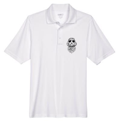 Cockapoo Doodle Dog with Sunglasses Men's Origin Performance Pique Polo