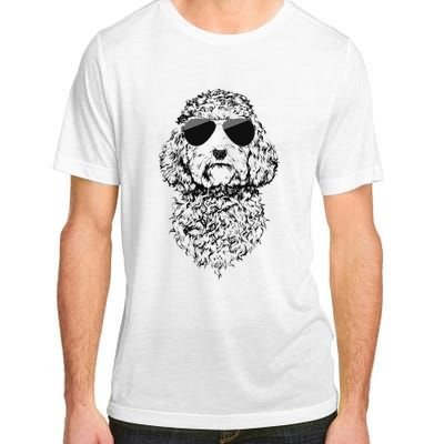 Cockapoo Doodle Dog with Sunglasses Adult ChromaSoft Performance T-Shirt