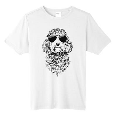 Cockapoo Doodle Dog with Sunglasses Tall Fusion ChromaSoft Performance T-Shirt