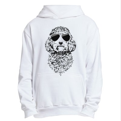 Cockapoo Doodle Dog with Sunglasses Urban Pullover Hoodie