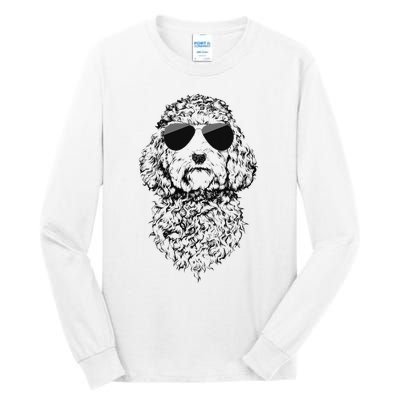 Cockapoo Doodle Dog with Sunglasses Tall Long Sleeve T-Shirt