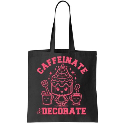 Caffeinate Decorate Design Tote Bag