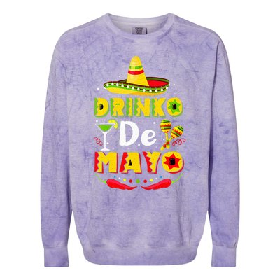 Cinco de Drinko Funny Cinco de Mayo Colorblast Crewneck Sweatshirt