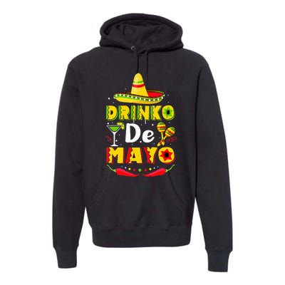 Cinco de Drinko Funny Cinco de Mayo Premium Hoodie