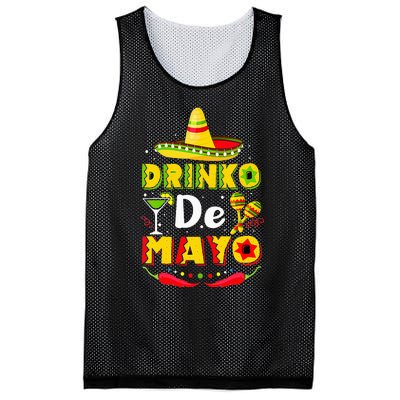 Cinco de Drinko Funny Cinco de Mayo Mesh Reversible Basketball Jersey Tank