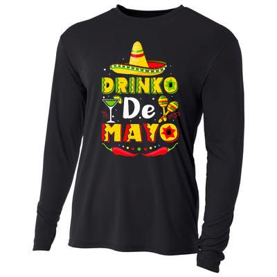 Cinco de Drinko Funny Cinco de Mayo Cooling Performance Long Sleeve Crew