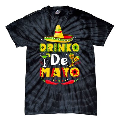 Cinco de Drinko Funny Cinco de Mayo Tie-Dye T-Shirt