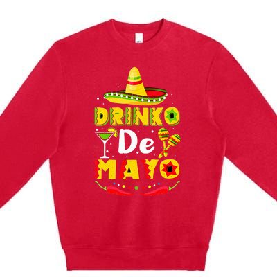 Cinco de Drinko Funny Cinco de Mayo Premium Crewneck Sweatshirt