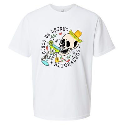 Cinco De Drinko Bitchachos Funny Cinco De Mayo Drinking Sueded Cloud Jersey T-Shirt