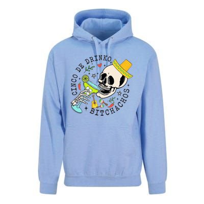 Cinco De Drinko Bitchachos Funny Cinco De Mayo Drinking Unisex Surf Hoodie