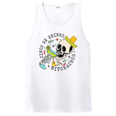 Cinco De Drinko Bitchachos Funny Cinco De Mayo Drinking PosiCharge Competitor Tank