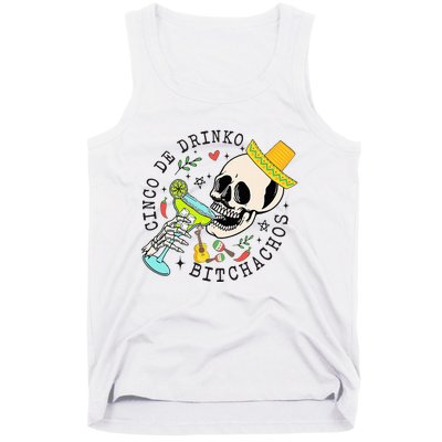 Cinco De Drinko Bitchachos Funny Cinco De Mayo Drinking Tank Top