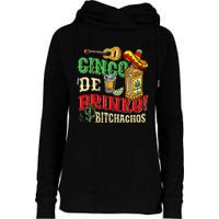 Cinco De Drinko Bitchachos Tequila Shots Funny Cinco De Mayo Womens Funnel Neck Pullover Hood