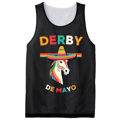 Cinco De Derby Funny Horse Racing Mesh Reversible Basketball Jersey Tank