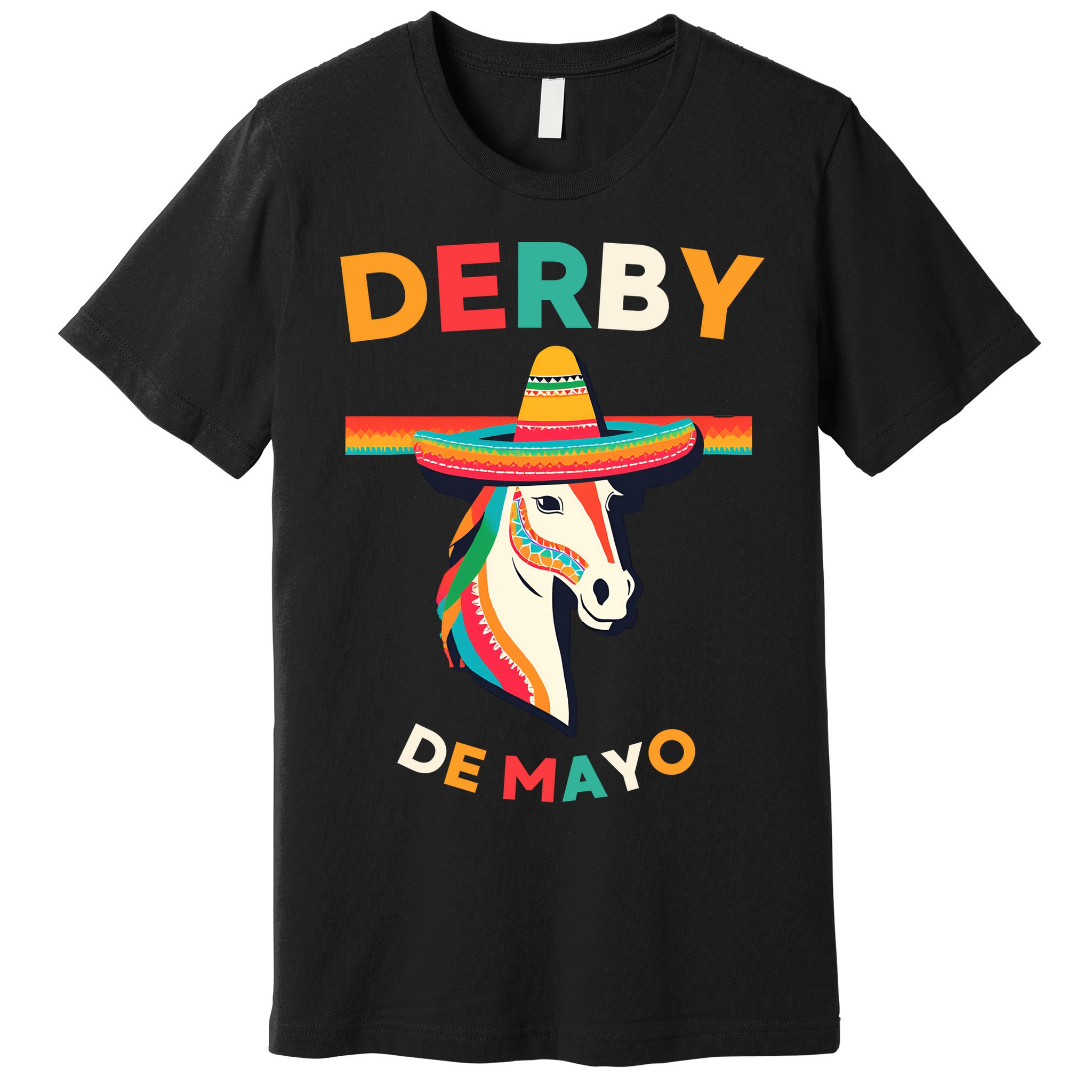 Cinco De Derby Funny Horse Racing Premium T-Shirt