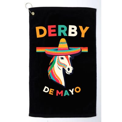 Cinco De Derby Funny Horse Racing Golf Towel