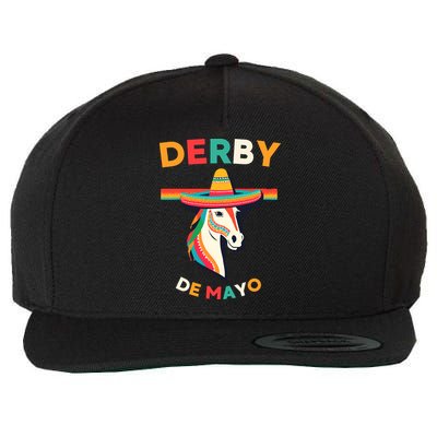 Cinco De Derby Funny Horse Racing Wool Snapback Cap