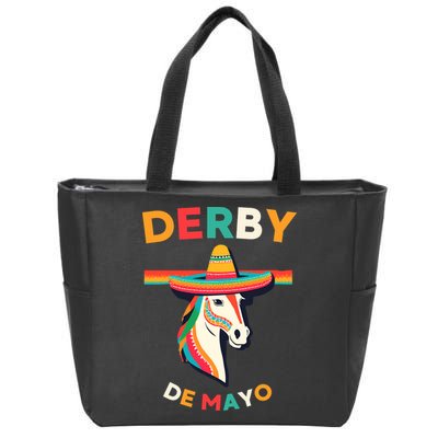 Cinco De Derby Funny Horse Racing Zip Tote Bag