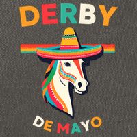 Cinco De Derby Funny Horse Racing Cotton Canvas Backpack
