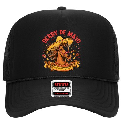 Cinco De Derby Funny Horse Racing Trucker Hat