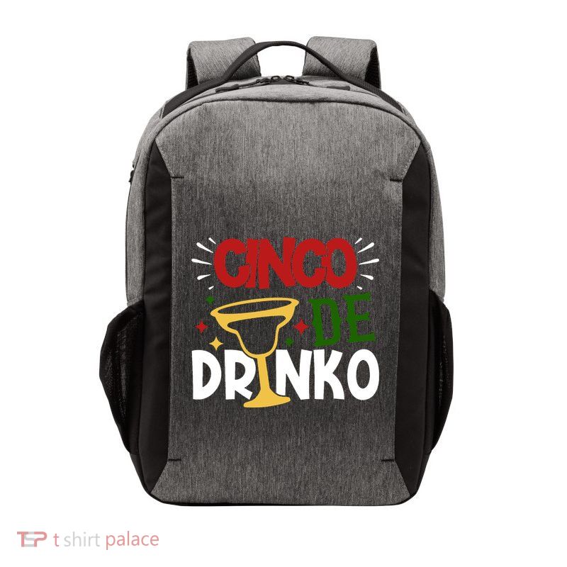Cinco De Drinko Mexico Celebration Vector Backpack