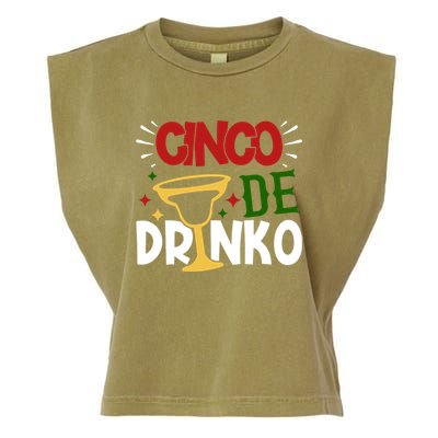 Cinco De Drinko Mexico Celebration Garment-Dyed Women's Muscle Tee