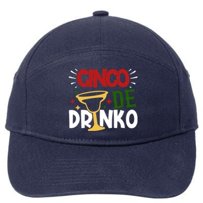 Cinco De Drinko Mexico Celebration 7-Panel Snapback Hat