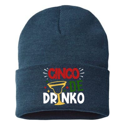 Cinco De Drinko Mexico Celebration Sustainable Knit Beanie