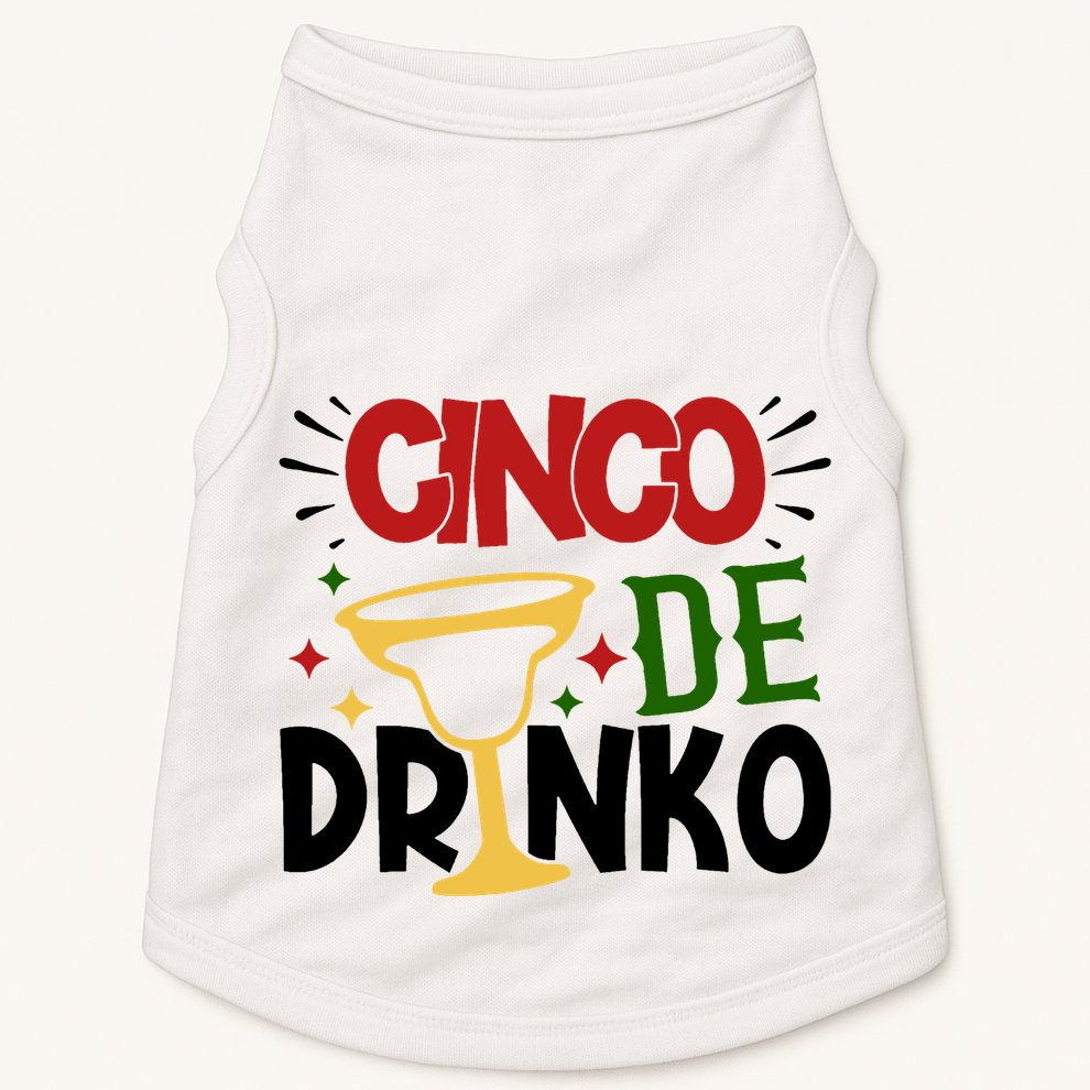 Cinco De Drinko Mexico Celebration Doggie Tank