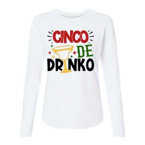 Cinco De Drinko Mexico Celebration Womens Cotton Relaxed Long Sleeve T-Shirt